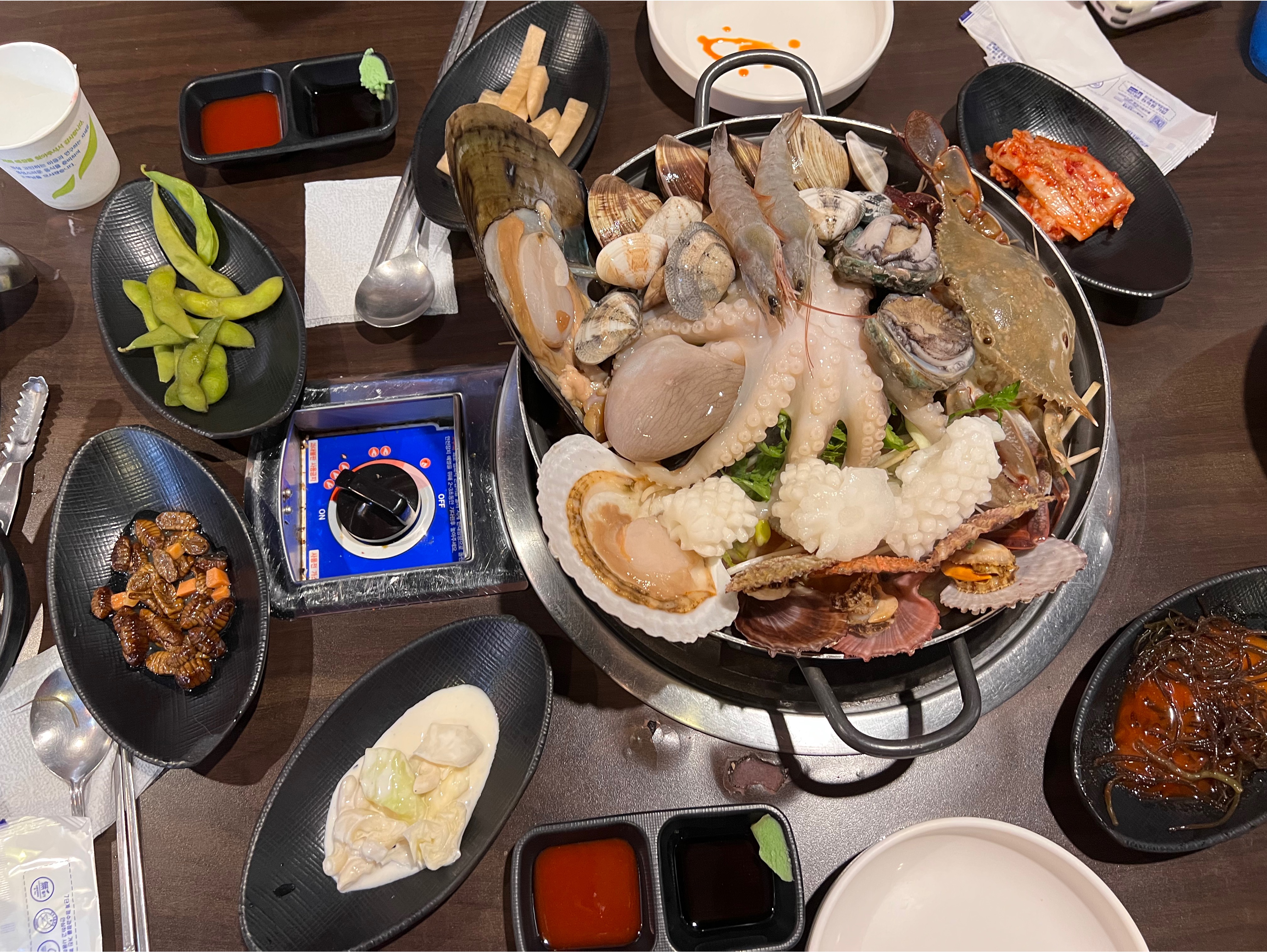 부산 해운대 명품해물탕 상차림