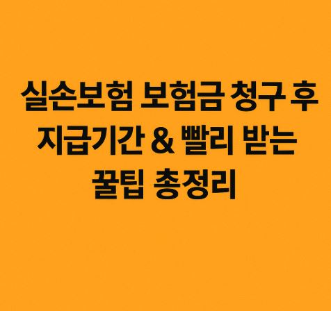 실손보험 청구 기간