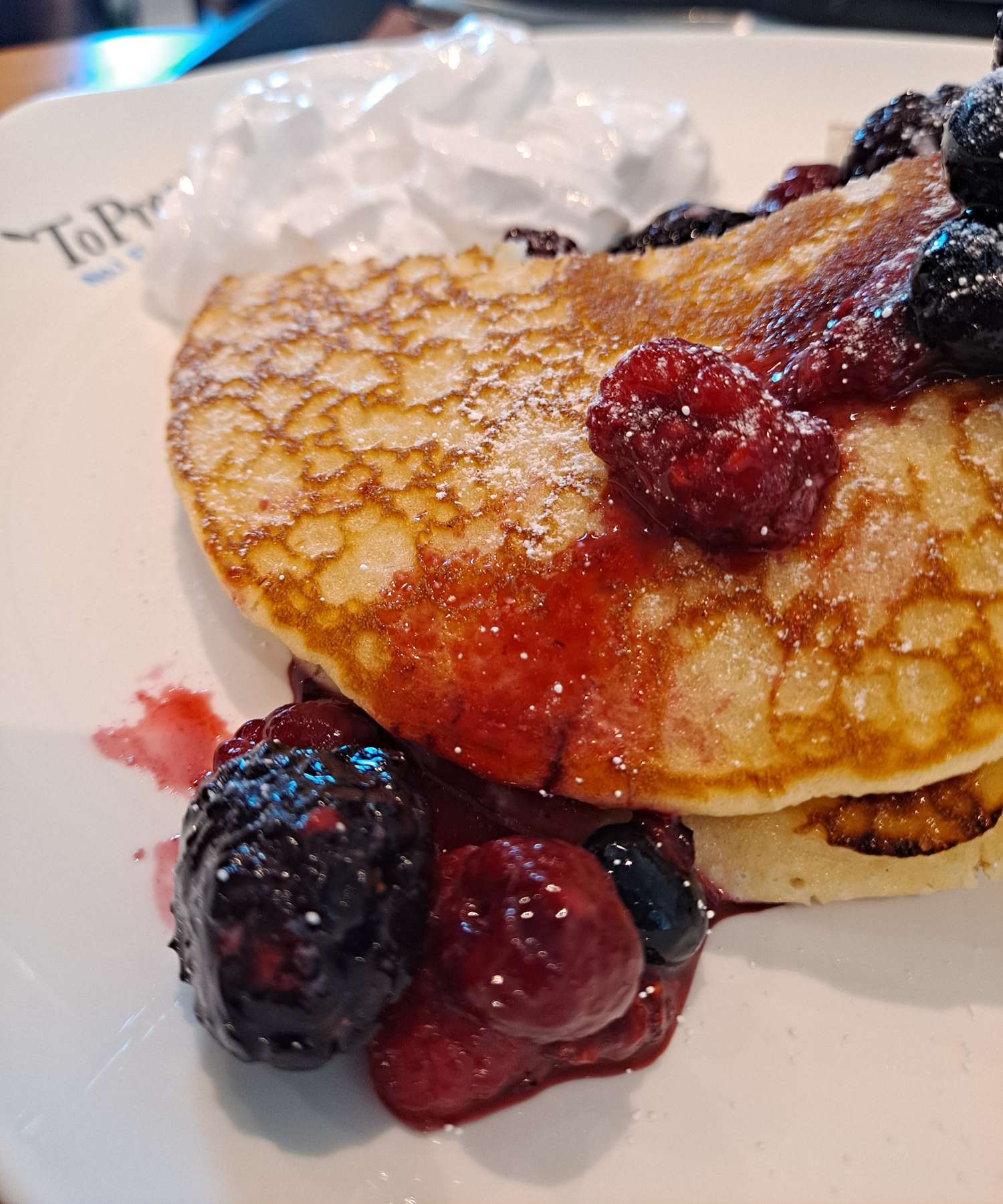 베리 팬케이크 비주얼