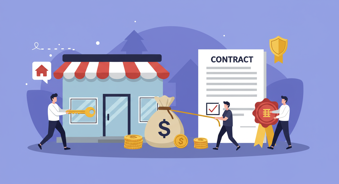 "임대차 계약과 권리금 분쟁 예방"에 대한 이미지입니다.