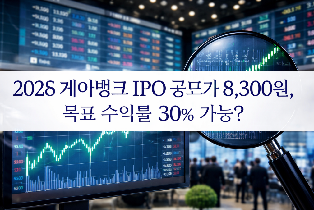 케이뱅크 IPO 공모가 8,300원, 30% 수익 가능할까?