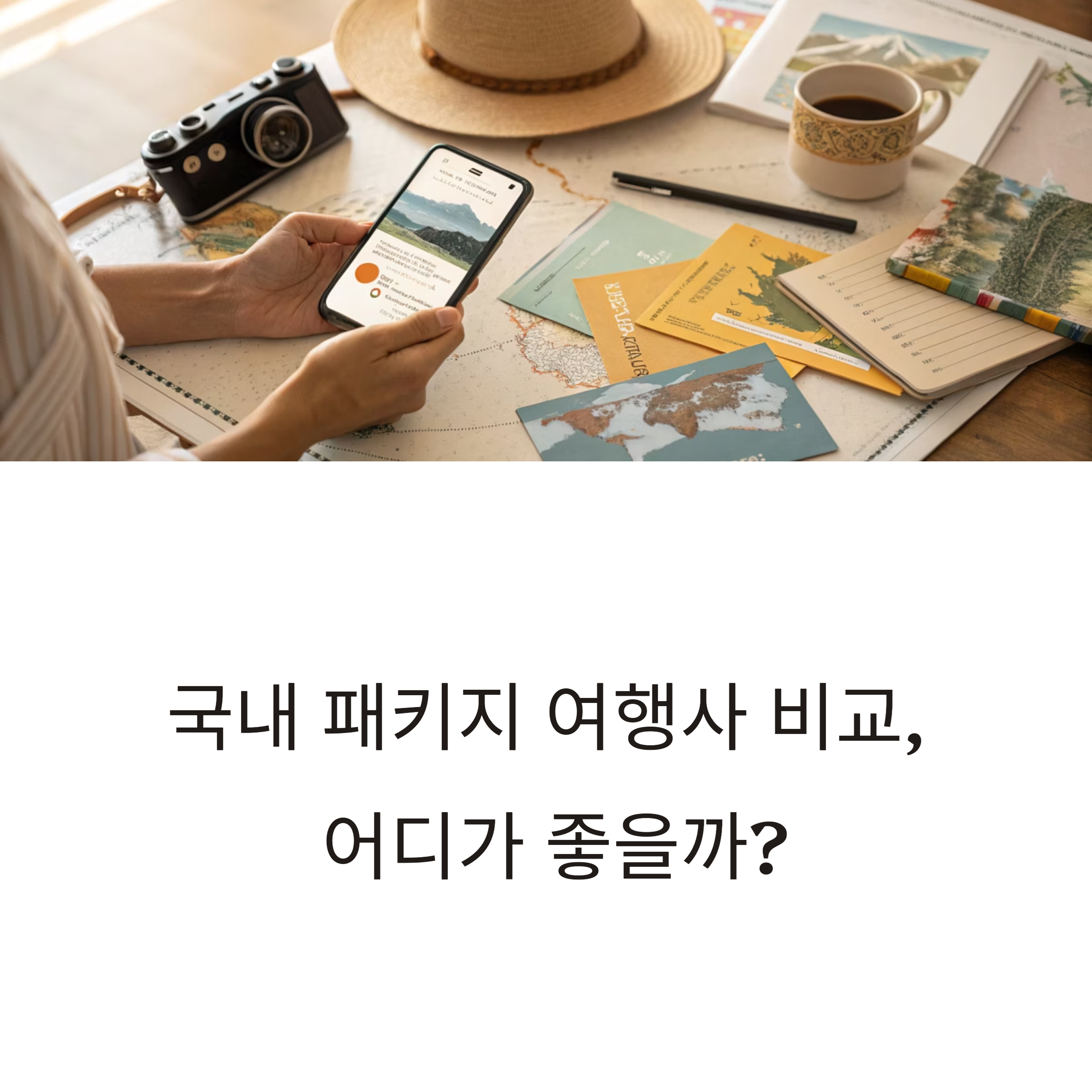 국내 패키지 여행사 비교