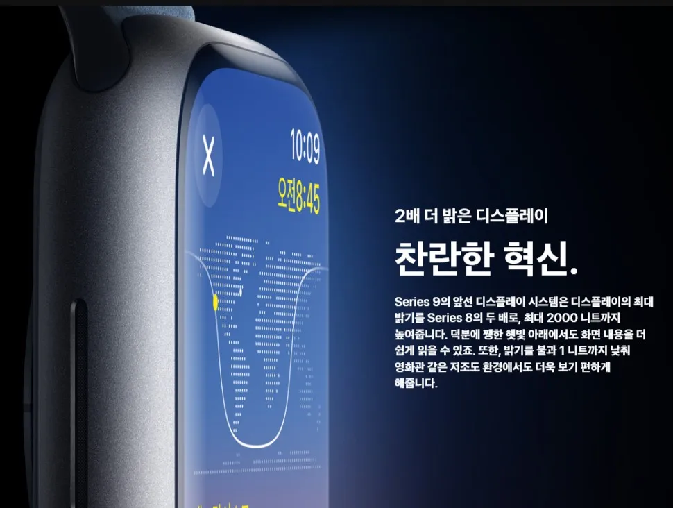 2배 더 밝은 디스플레이