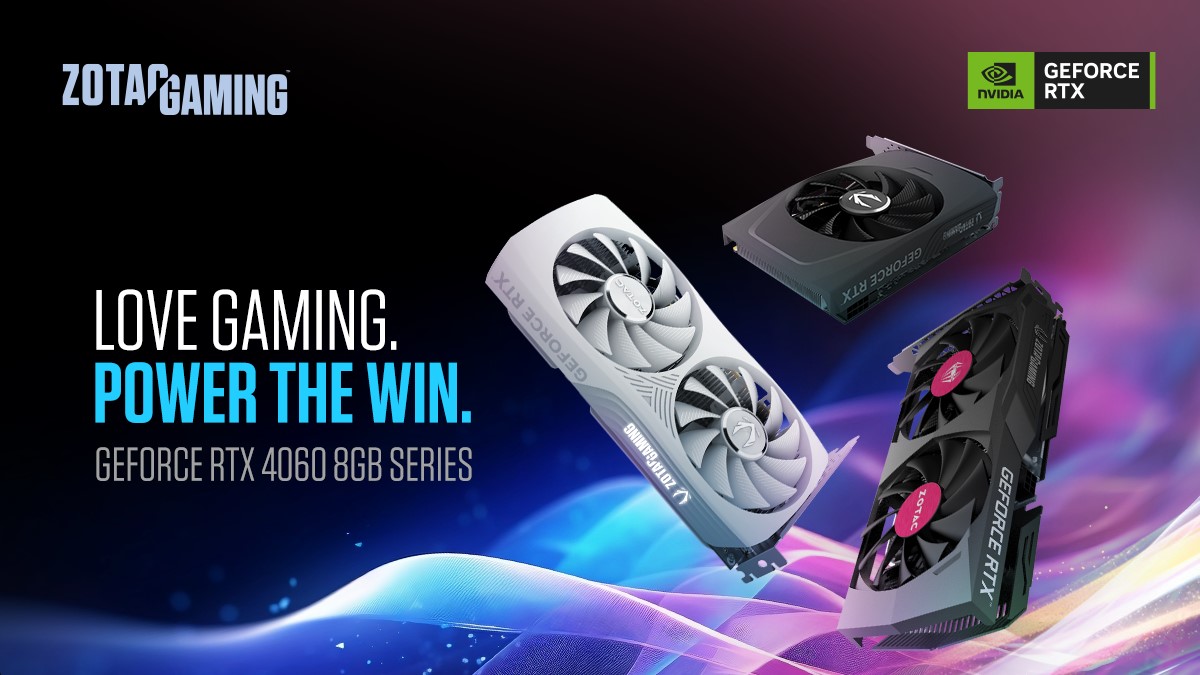 조텍 게이밍, NVIDIA Ada Lovelace 아키텍쳐 적용된 새로운 GeForce RTX 4060 8GB 시리즈 라인업 출시