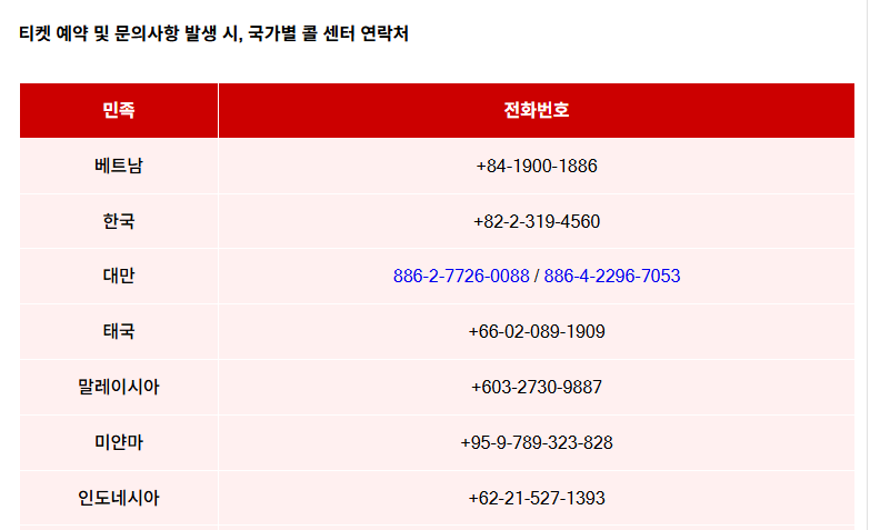 비엣젯항공 고객센터