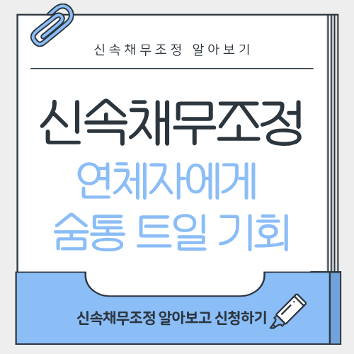 신속채무조정과 개인회생