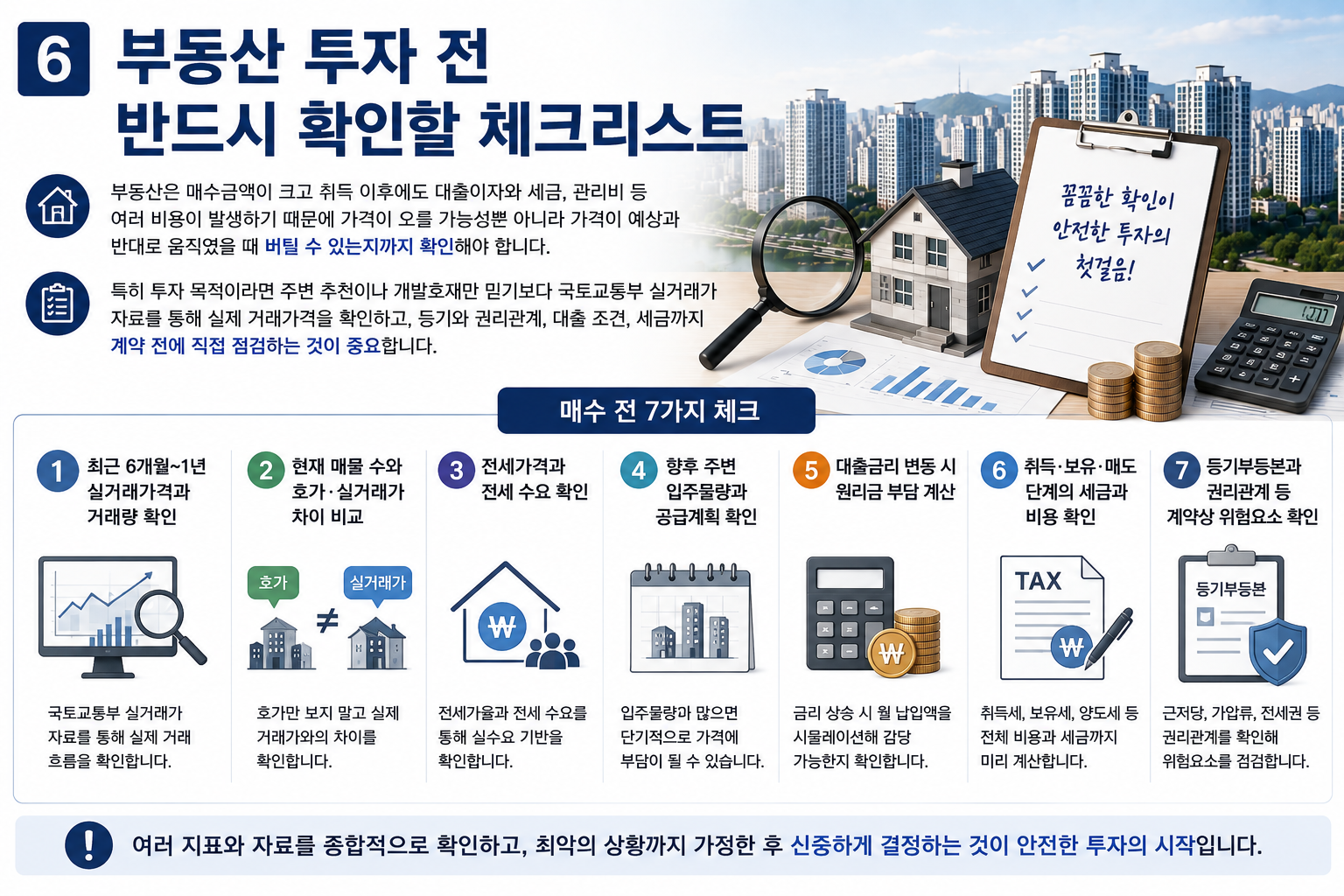 부동산 투자 전 반드시 확인할 체크리스트