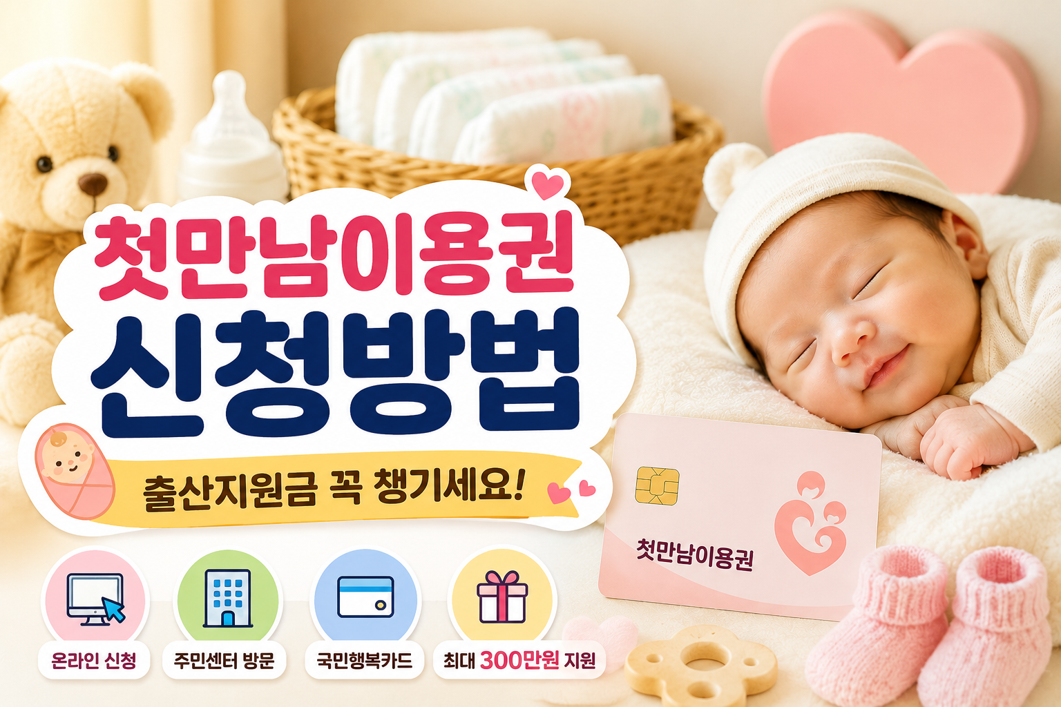 2026 첫만남이용권 신청방법 총정리|출산지원금 쉽게 받는법 관련 사진