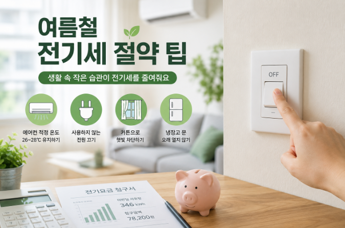 여름철 전기세 절약 팁