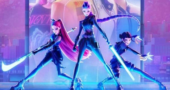 커데헌 애니메이션 속 아이돌 공연 장면