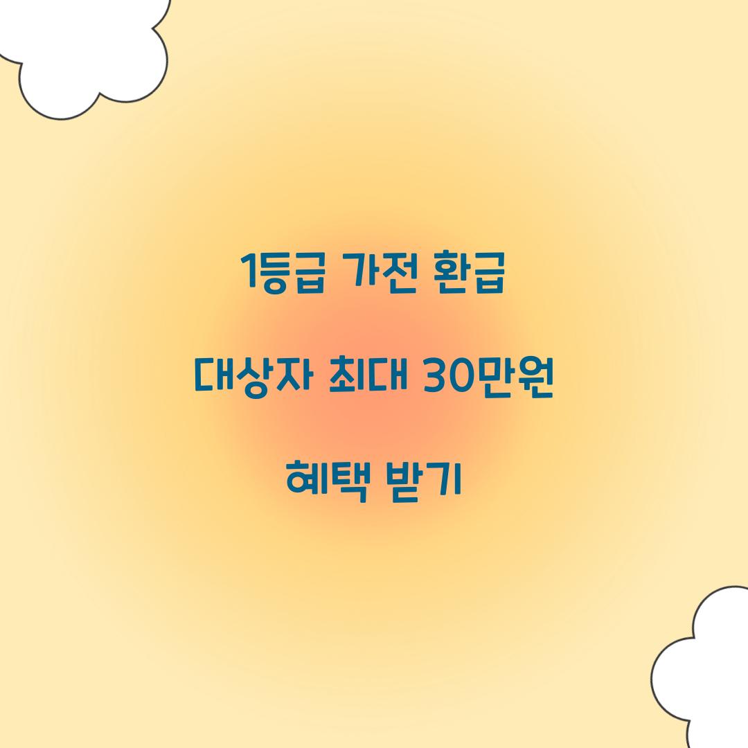 1등급 가전 환급 대상자