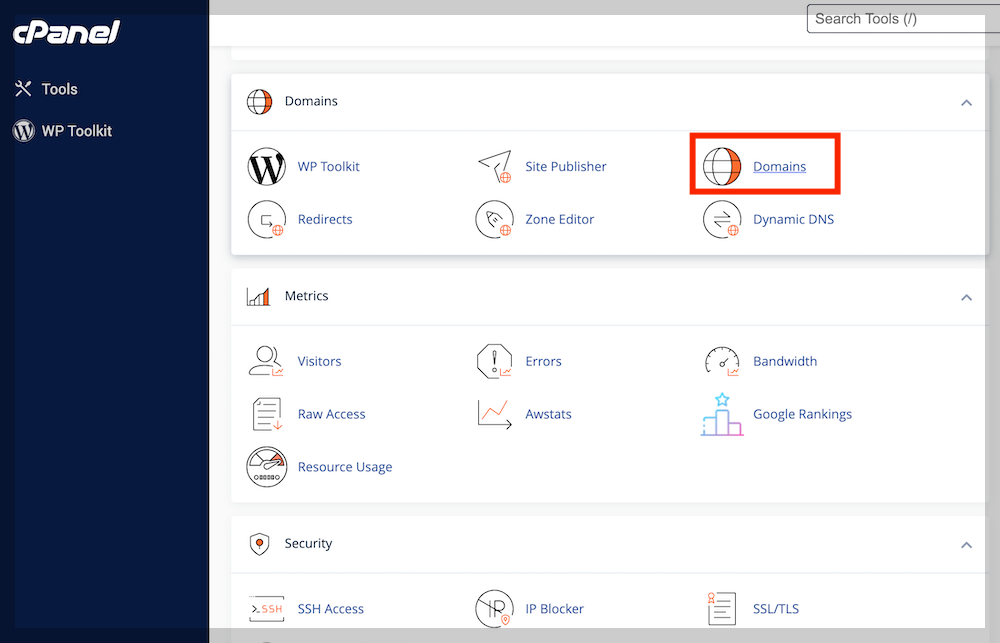 230710-1 패스트코맷(fastcomet) 제어판-Domains