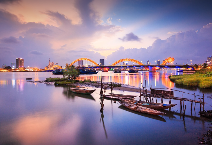 다낭 일몰 사진