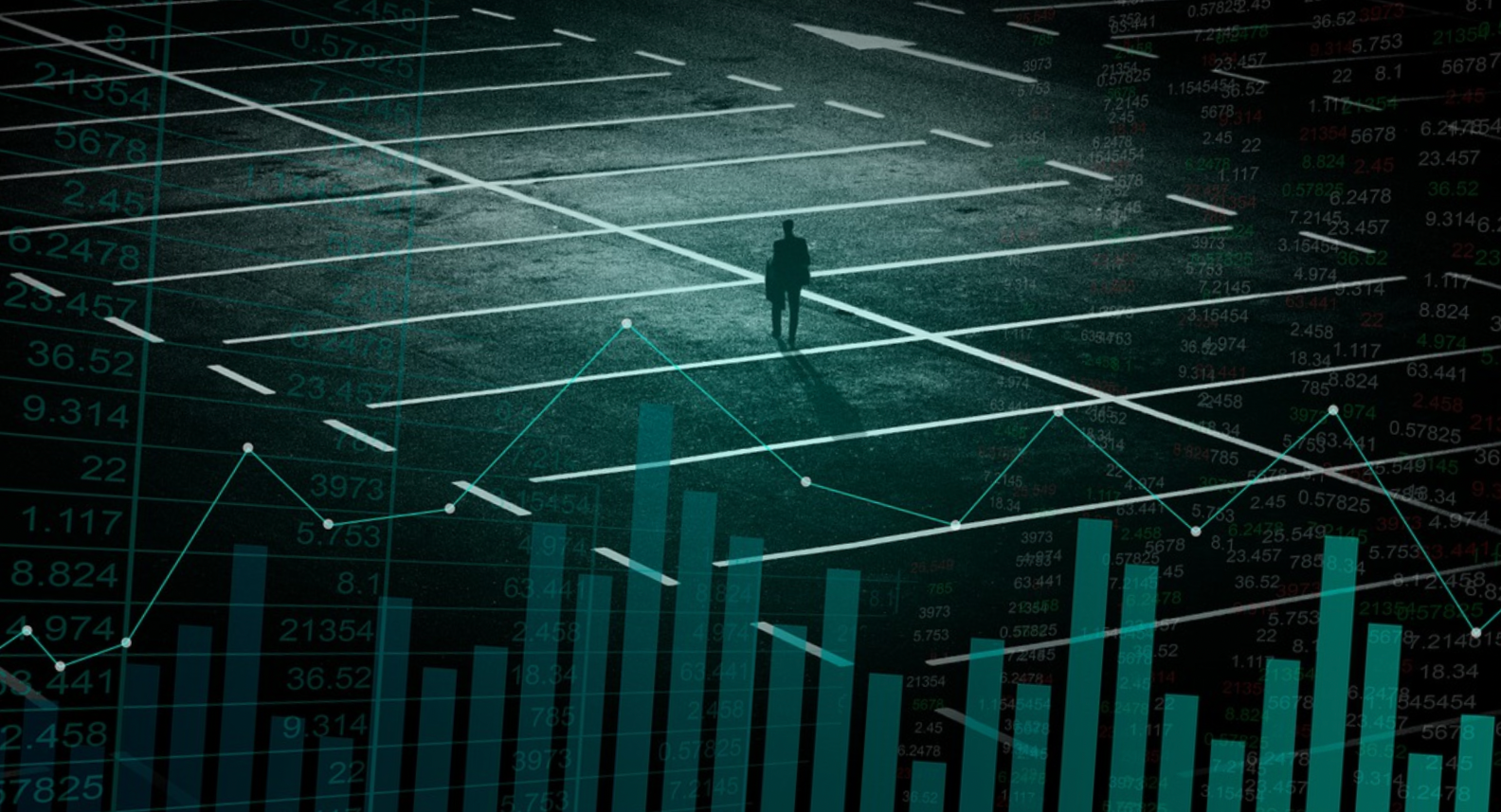 주식 그래프 사진