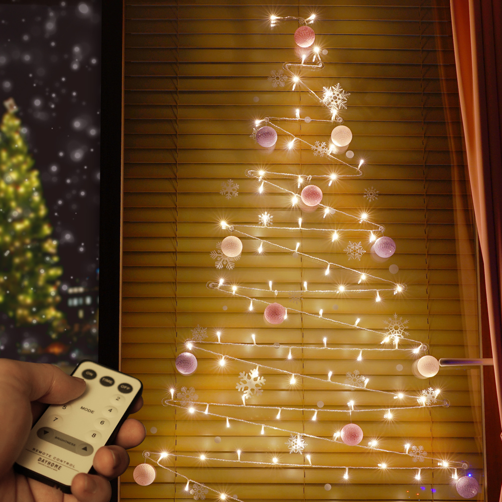 크리스마스 트리_전구 벽트리 