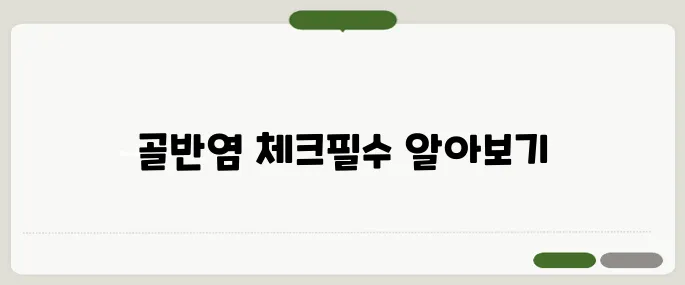 골반염 증상 여성 건강을 위한 필수 체크