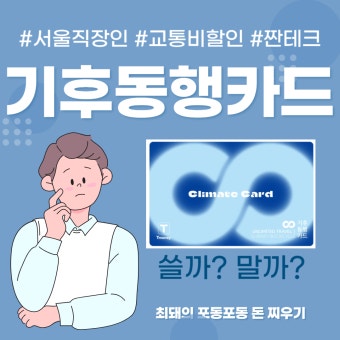 기후동행카드 신청하기