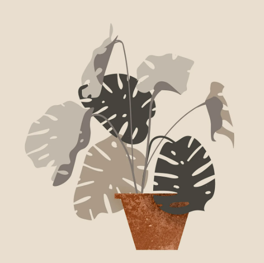 스트레스 받는 식물