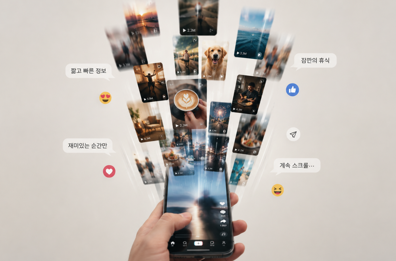 빠른 자극에 익숙해진 사람들