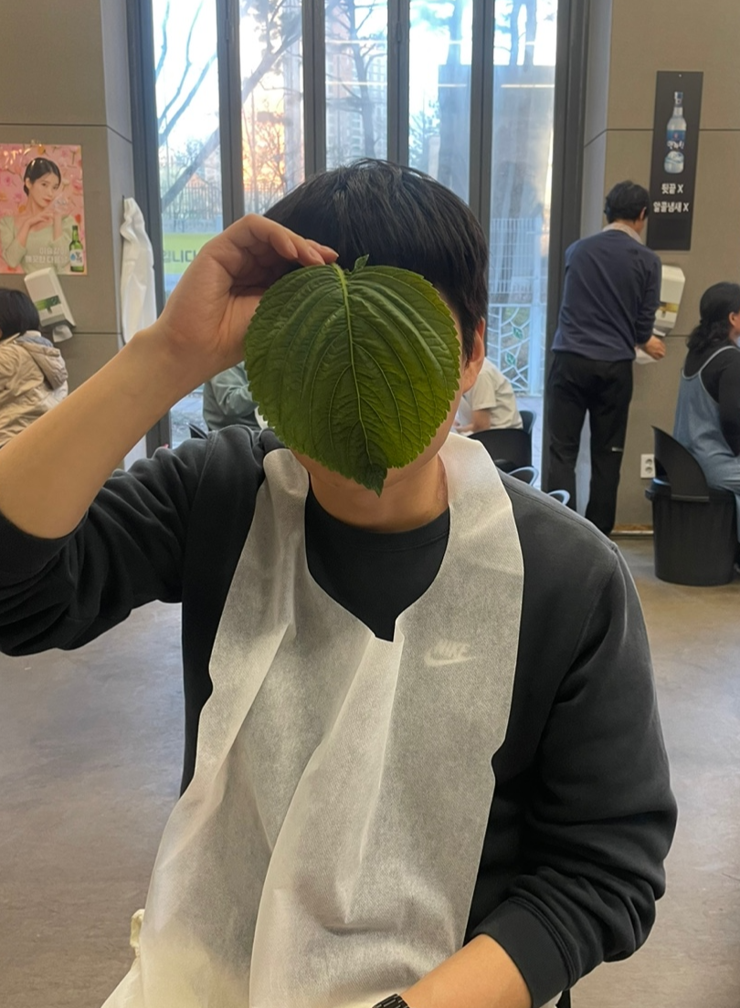얼굴만한 깻잎