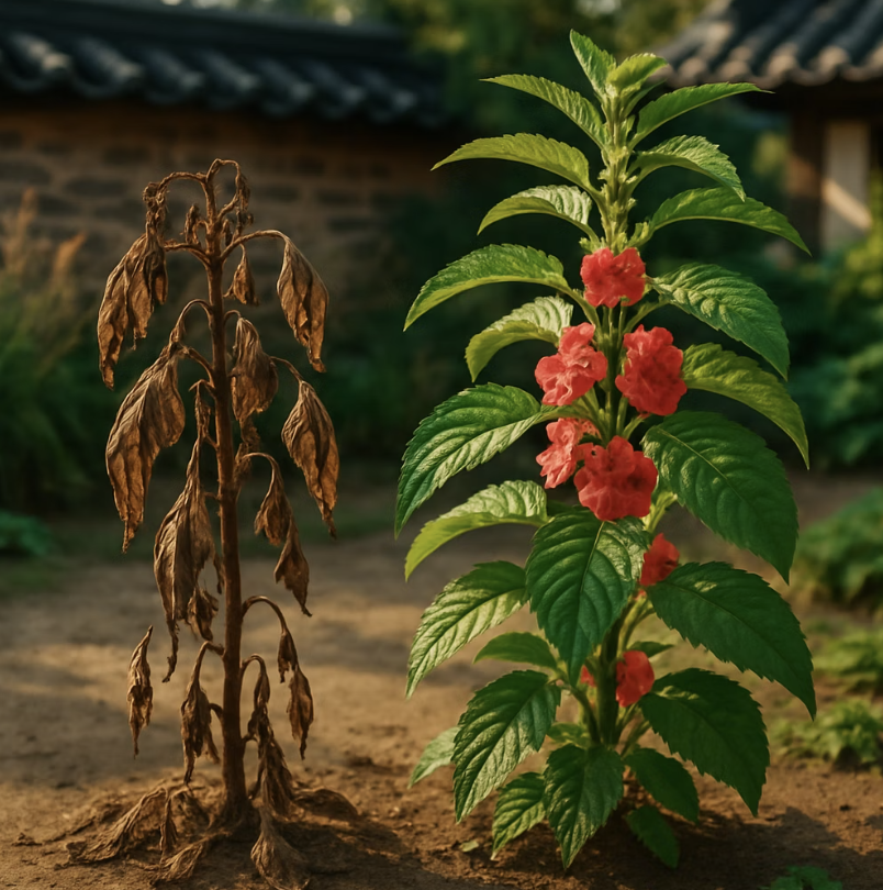 물을 사랑하는 꽃, 목마르지 않게