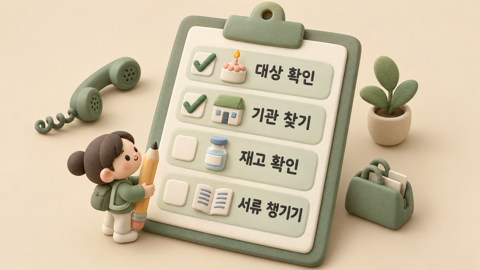 병원 가기 전 확인 목록