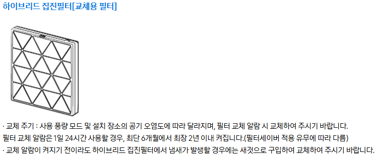 집진 필터의 이미지