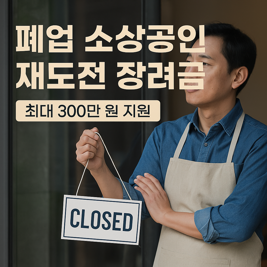 폐업 소상공인 재도전 장려금