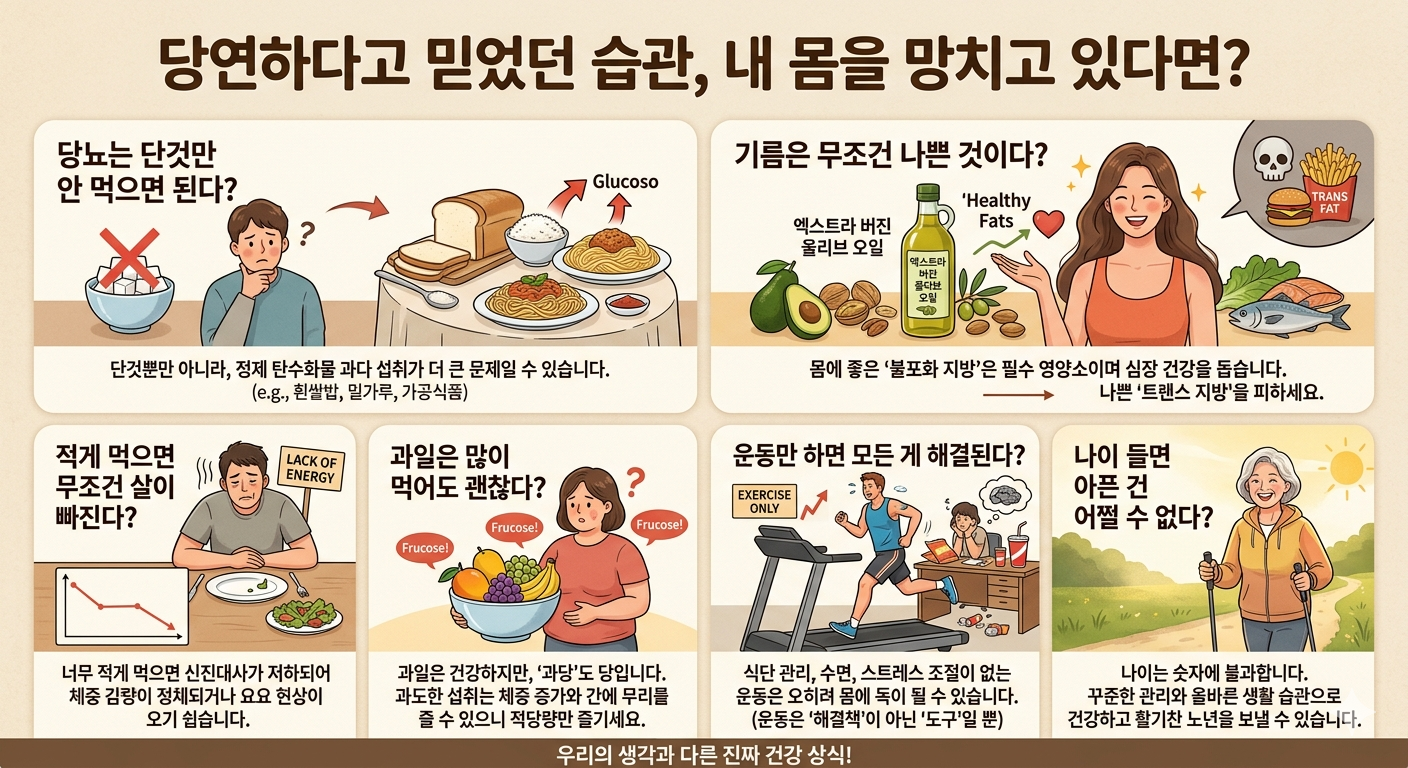 한국인이 가장 많이 착각하는 잘못된 건강 상식 7가지