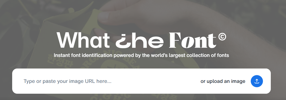 WhatheFont메인화면