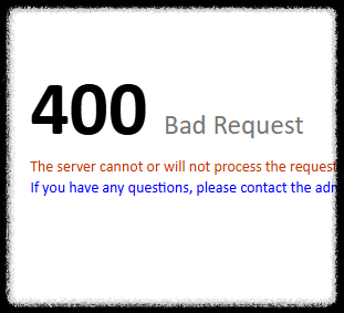 400 오류