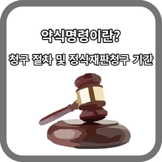 약식명령이란?