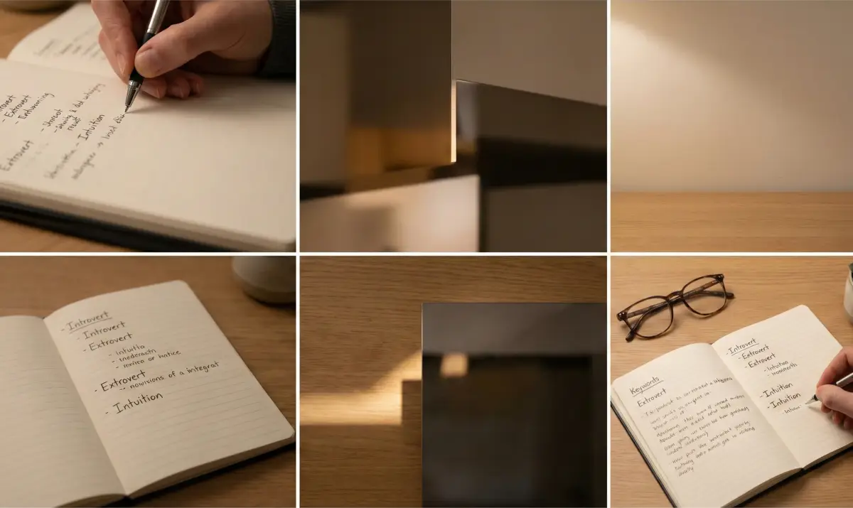 ▲ 자신의 성격 유형 특징을 메모하며 나를 알아가는 과정