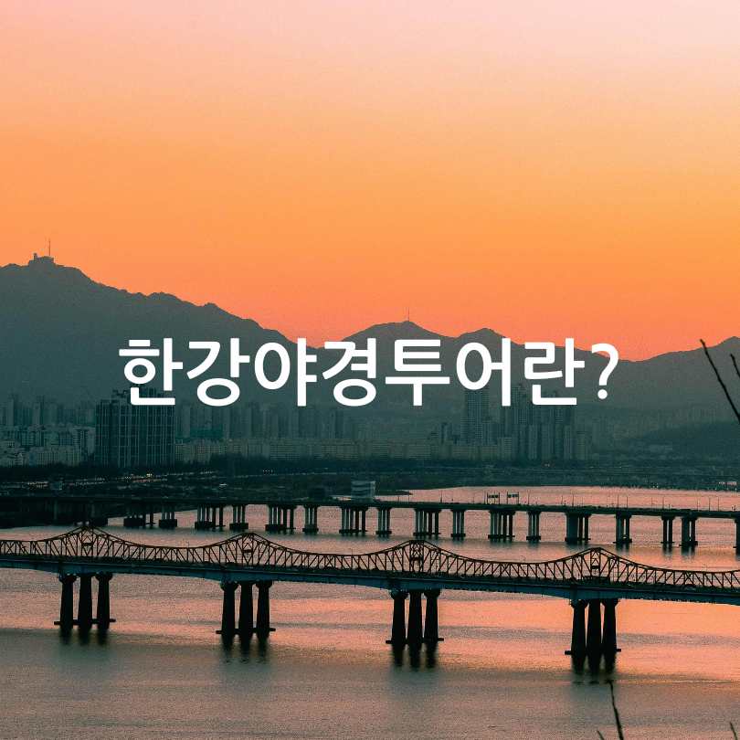 한강야경투어_봄
