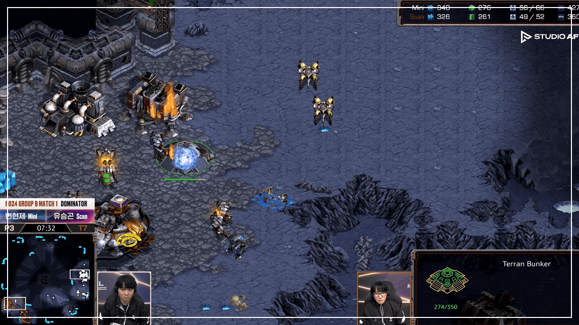 SSL 24강 B조 1경기 초반공격1