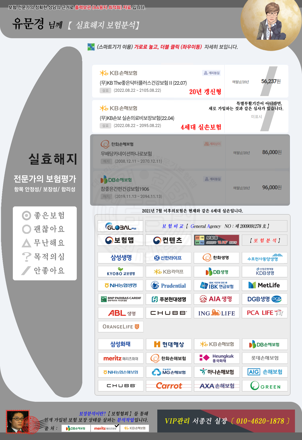 유문경님!보험분석