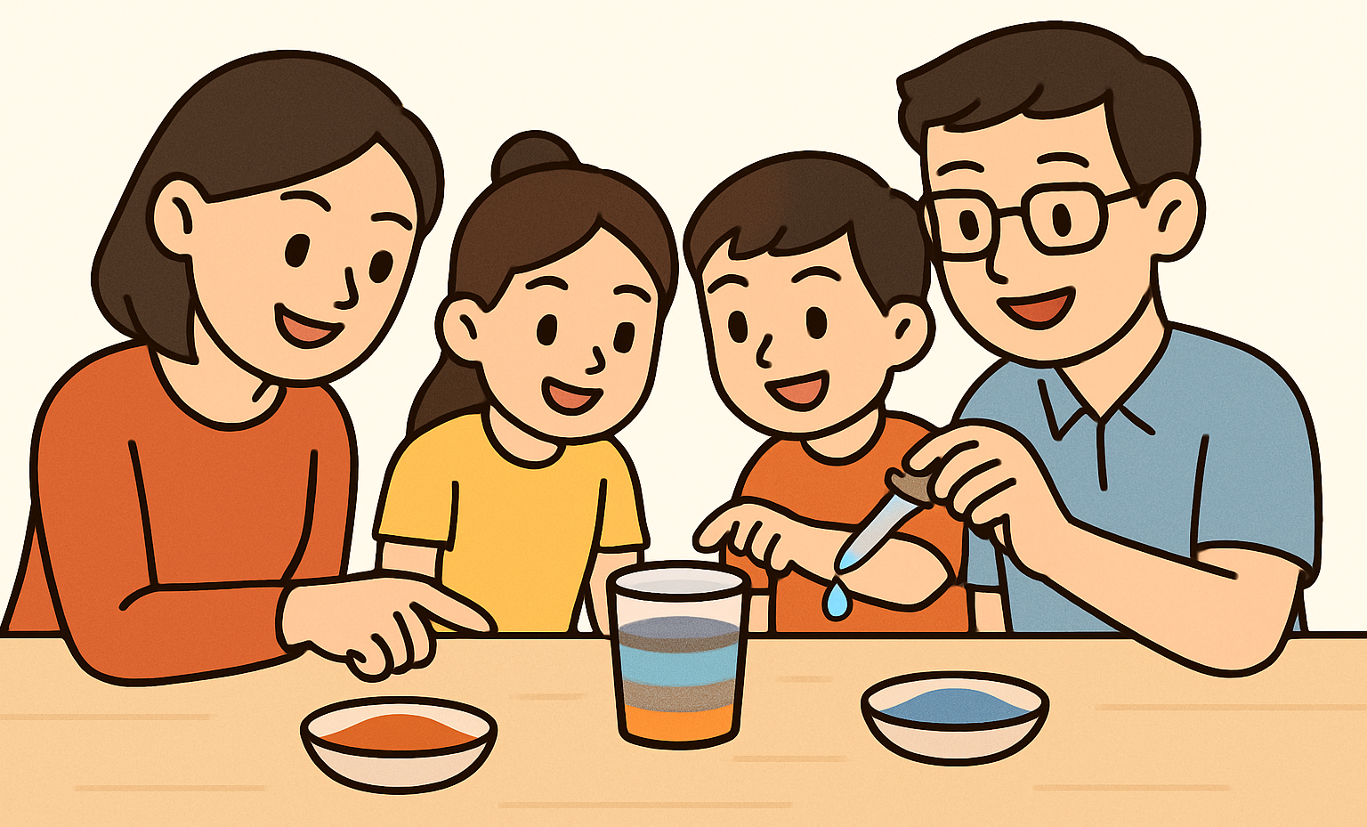 지층은 어떻게 만들어질까? 컬러 모래로 만드는 지층 모형 실험