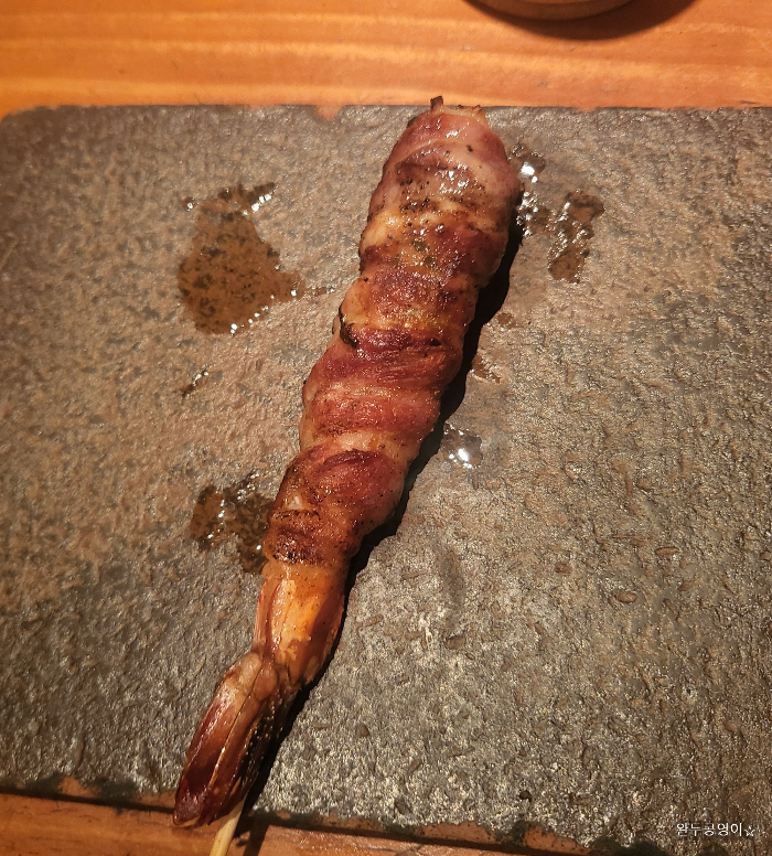 야키도리무사시 베이컨새우말이 꼬치