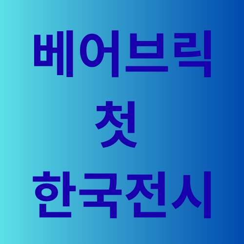 베어브릭 첫 한국전시