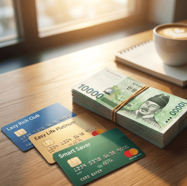 카드와 현금 사진