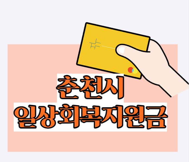 춘천시일상회복지원금선불카드
