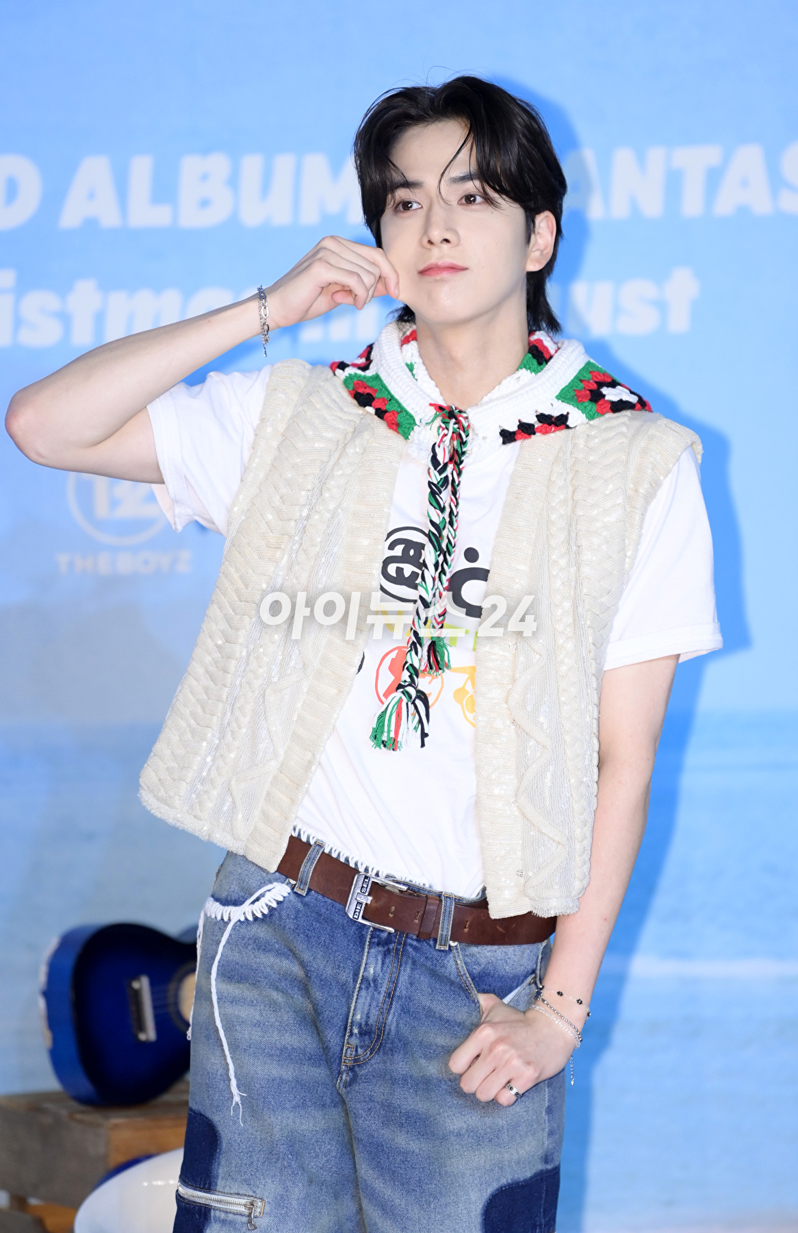 그룹 더보이즈(THE BOYZ) 영훈이 7일 오후 서울 영등포구 영등포 CGV에서 열린 더보이즈 두번째 정규앨범 '판타지'(PHANTASY) 기자간담회에 참석하고 있다. [사진=정소희 기자]