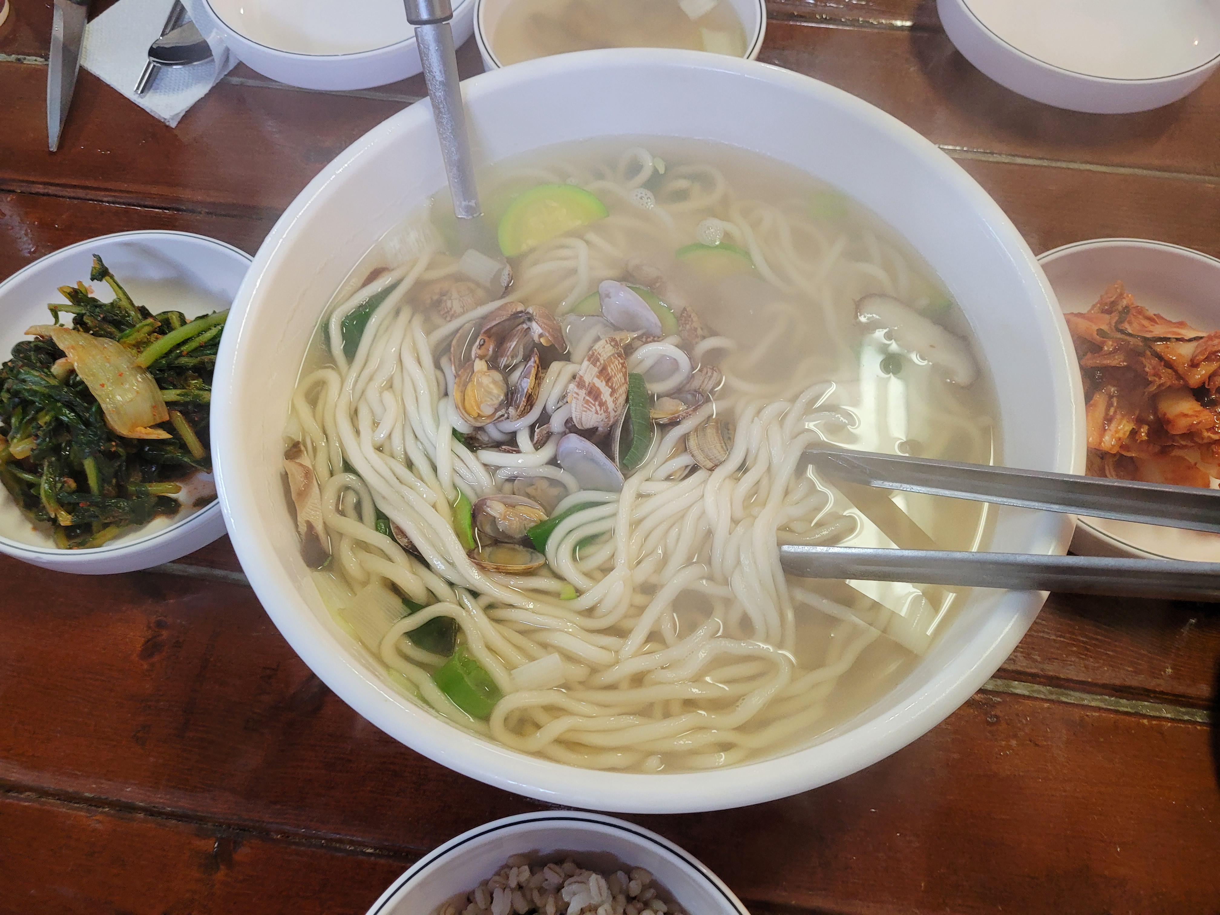 시원한 손칼국수 확대