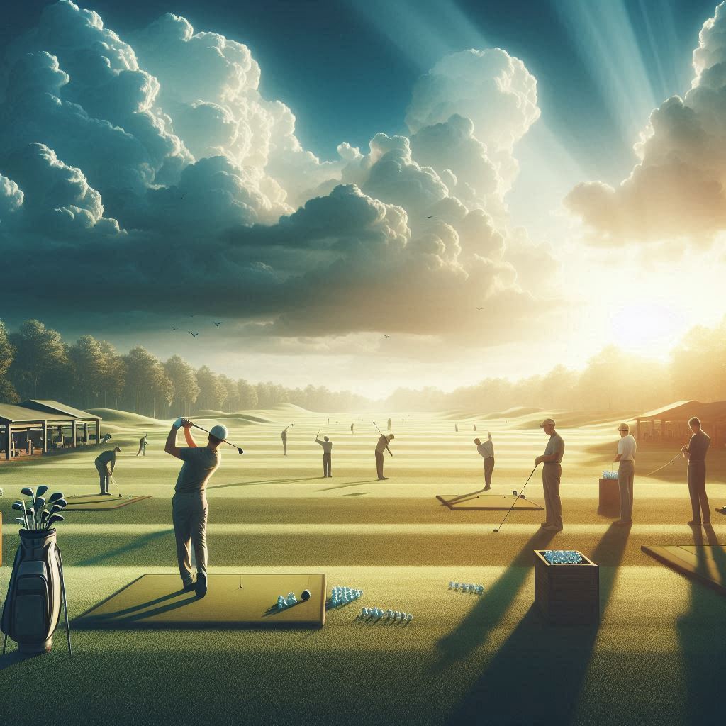 실외골프연습장 배경