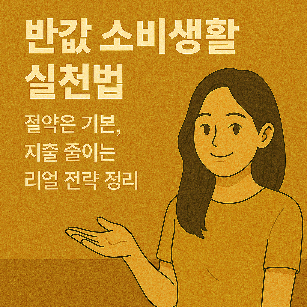 반값 소비생활 실천법|절약은 기본, 지출 줄이는 리얼 전략 정리