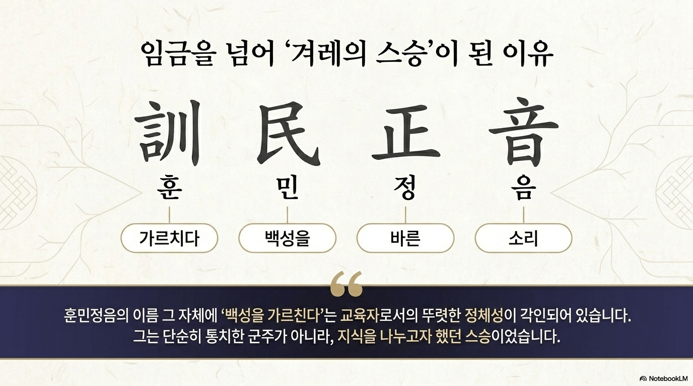 세종대왕이 겨레의 스승이 된 이유