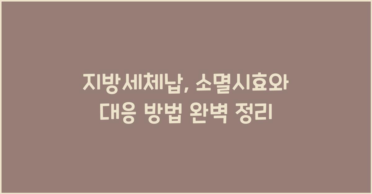 지방세체납