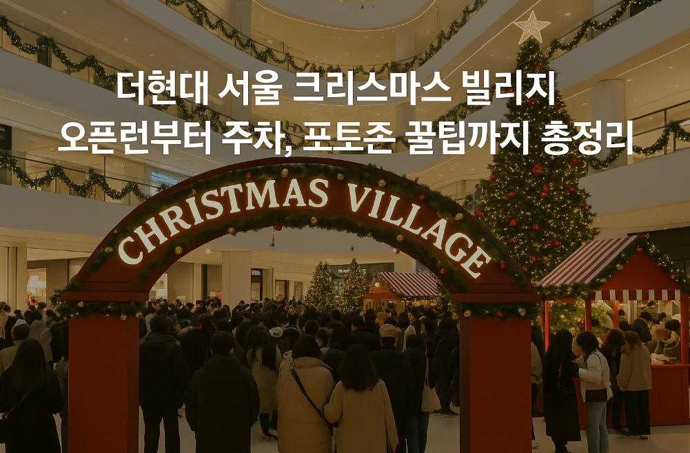 더현대 서울 크리스마스 빌리지 오픈런 성공하는 꿀팁 총정리