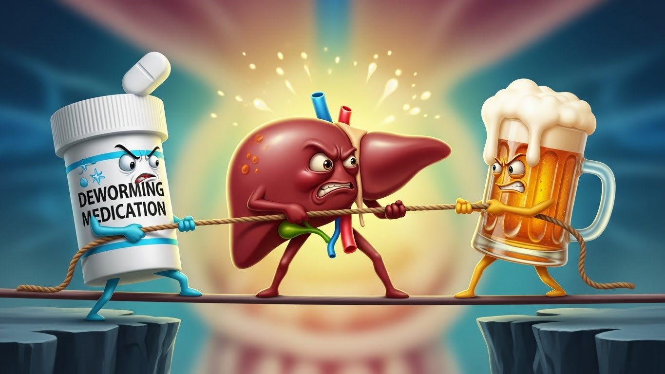 구충제음주복용