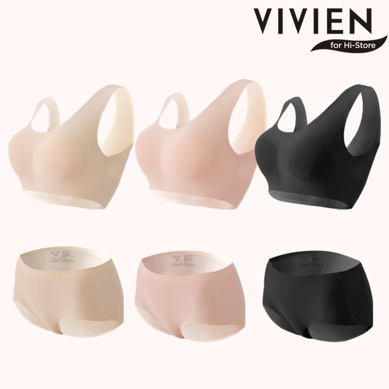 비비안 Histore 심리스 노와이어 면심리스 스포츠브라 여성팬티